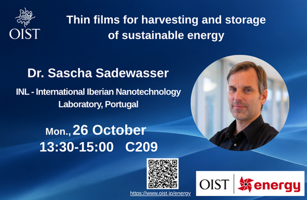 Energy Open Center - "Thin films for harvesting and storage of sustainable energy"